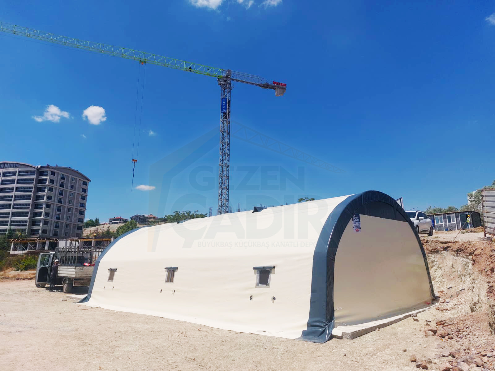 Şantiye Çadırı 7m Tek Borulu (7x14 – 7x20) - Görsel 7