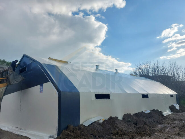 Çorum’da kurduğumuz 10×20 m hayvan çadırı Çorum'da kurduğumuz 10x20 m hayvan çadırı