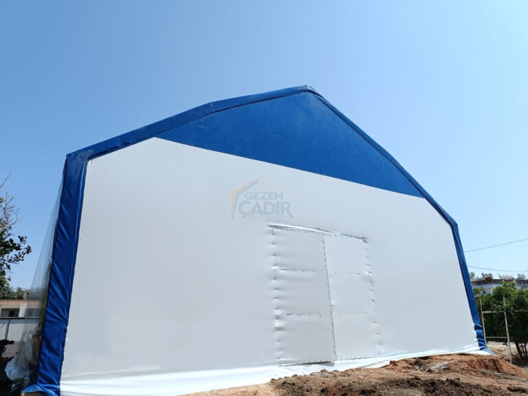 Hatay Arsuz'da kurduğumuz 12x25 m spor kompleksi çadırı